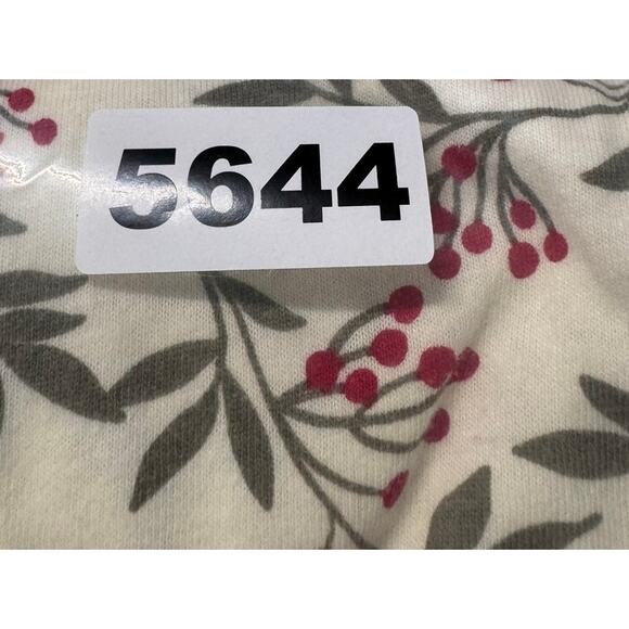 Woman Within Size 22/24 1X Long Sleeve TShirt Holiday Holly Berry Cotton Poly - Picture 8 of 8